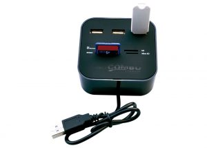 Combo Flash kaartlezer + HUB USB2.0