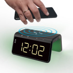 LED digital clock with fast wireless charge function